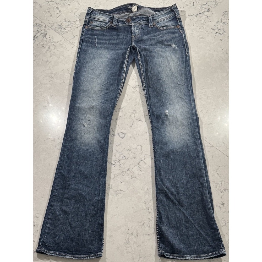 Silver Jeans Co Tuesday Bootcut Jeans Womens 30x35 Blue Medium Wash L1425SJB399